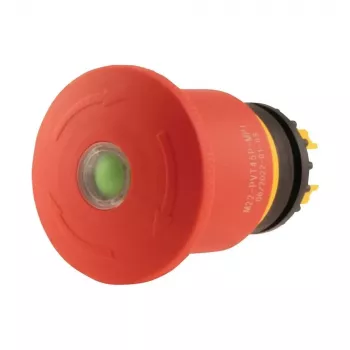 Eaton M22-PVT45P-MPI selector giratorio, 3 posiciones, enclavamiento, actuador rojo-amarillo-negro, 1NO+1NC, 22,5 mm 121463