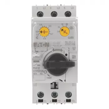 Eaton PKE12/XTU-1.2 interruptor de protección de motor tripolar, 0,3-1,2 A, 690V, 50kA 121731