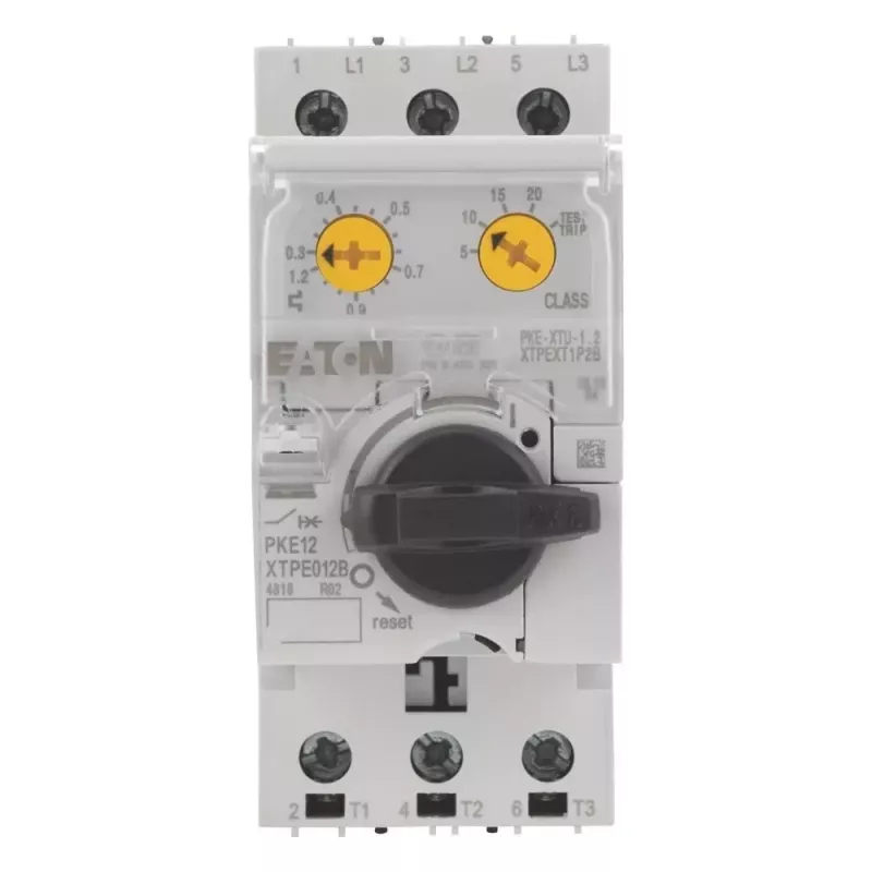 Eaton PKE12/XTU-1,2 disyuntor guardamotor, 3 polos, 0,3-1,2 A 121731