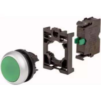 Eaton M22-D-G-K10-BVP pulsador, verde, anillo frontal de plástico, 1NO 110934