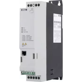 Eaton DE1-343D6FN-N20N variador de frecuencia, 0,75 kW, 380-480 V, 3 fases, IP20, negro/blanco 174335