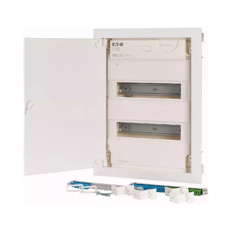 Eaton KLV-24UPP-F armario de distribución multimedia, empotrar, 24 módulos, puerta blanca 178800