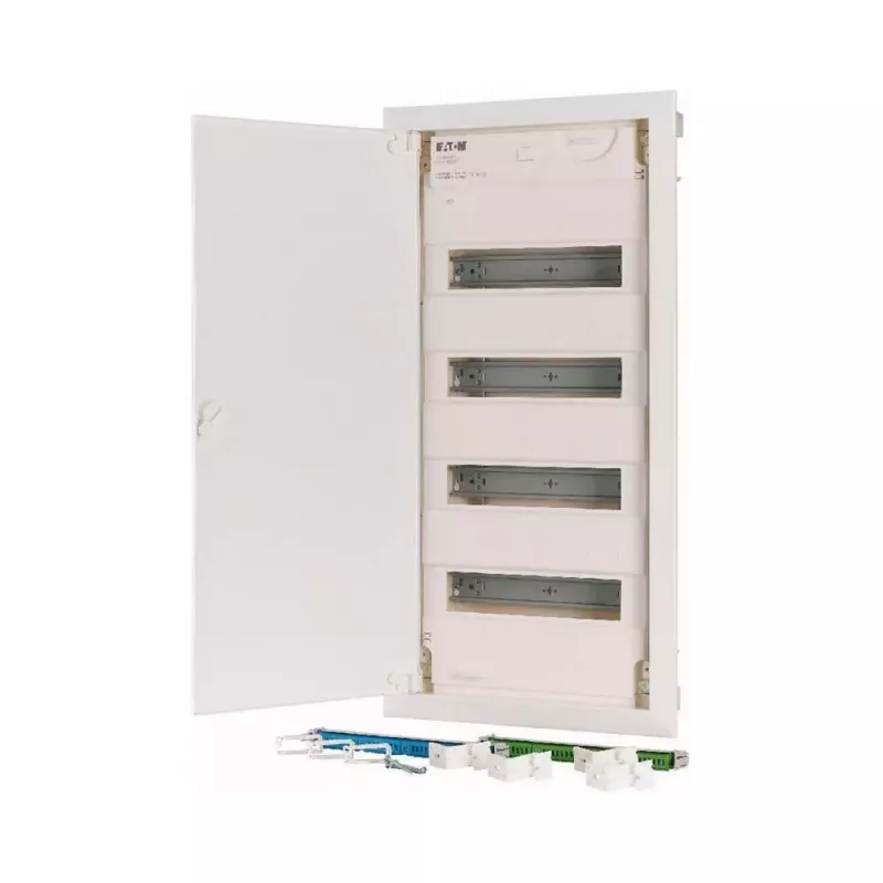 Eaton KLV-48UPP-F distribuidor empotrar 4 filas 48 módulos, blanco 178804