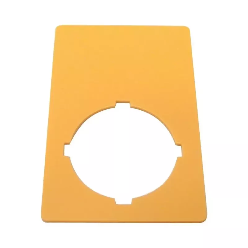 Eaton M22-XZK1-D99 placa de PARADA DE EMERGENCIA, amarilla, 90x90mm, PARADA DE EMERGENCIA 121089