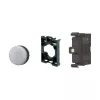 Eaton M22 piloto LED blanco unidad completa M22-L-W-LED230-BVP, 230V AC/DC, 22,5mm 132601
