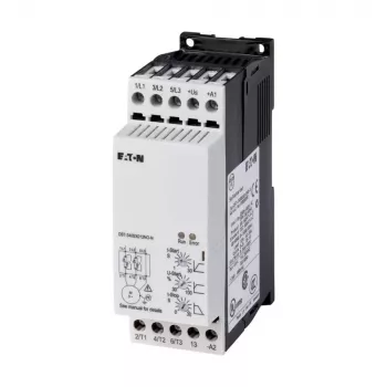 Eaton DS7-340SX009N0-N arrancador suave, 9 A, 4 kW, 200-460 V AC, control 24 V AC/DC, gris 134910