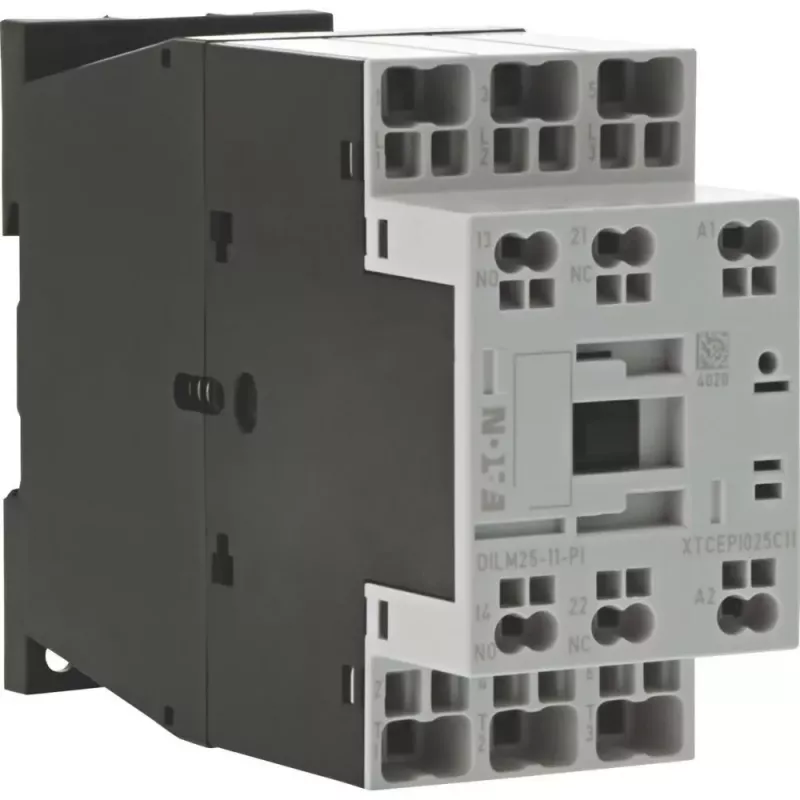 EATON DILM25-11 230V 50Hz contactor de potencia tripolar, 25A AC-3 400V, 11kW, 1NO+1NC 199284