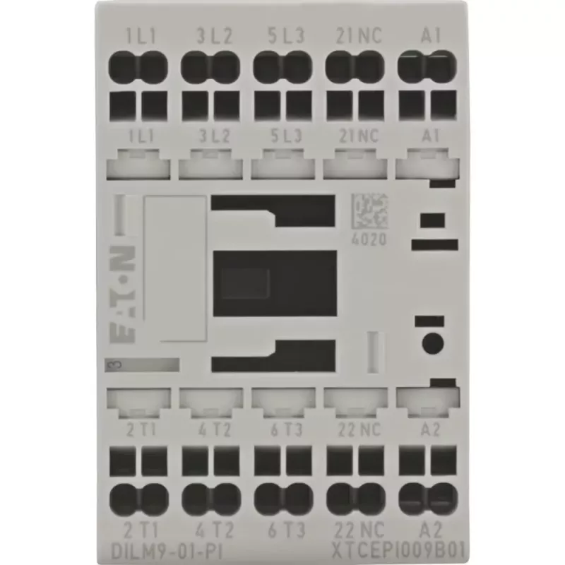 Eaton DILM9-01(24VD) Contactor de potencia, tripolar, 9 A, bobina 24 V DC 199238