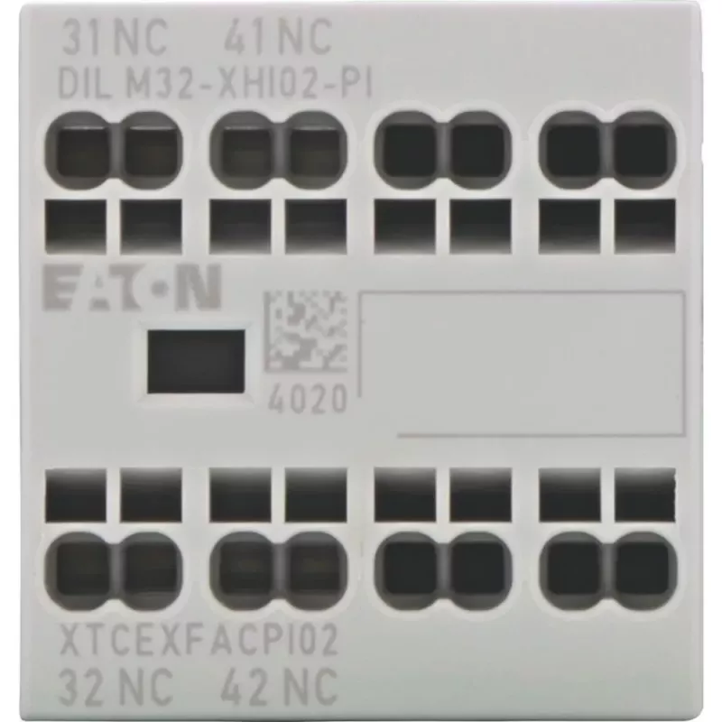 Eaton DILM32-XHI02-PI Bloque de contactos auxiliares, 2 NC, 4 A, montaje frontal 199310