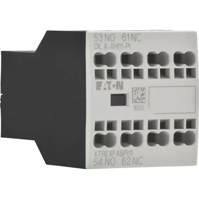 Eaton DILA-XHI11-PI bloque de contactos auxiliares, 1NO+1NC, bornes push-in, para contactores DILM7-DILM38 199314
