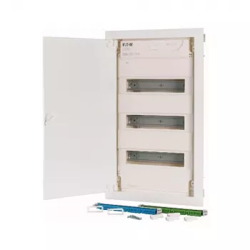 Eaton KLV-36HWP-F Cuadro de distribución de superficie, 3 filas, 36 módulos, puerta transparente, blanco 178810