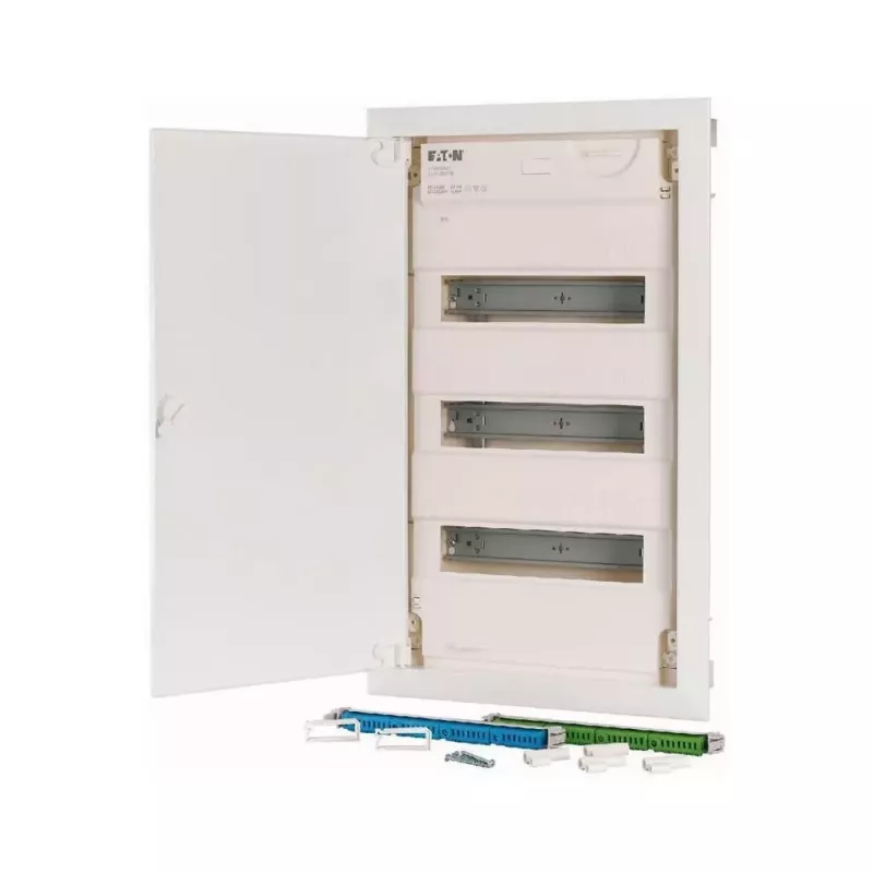 Eaton KLV-36HWP-F Cuadro de distribución de superficie, 3 filas, 36 módulos, puerta transparente, blanco 178810