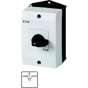 Eaton T0-1-15431/I1 Interruptor basculante unipolar, 20 A, IP65, negro/blanco 207070