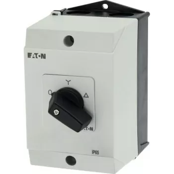 Eaton T0-4-8410/I1 interruptor basculante ON-OFF de 3 polos, 20 A, montaje frontal, negro/blanco 207140