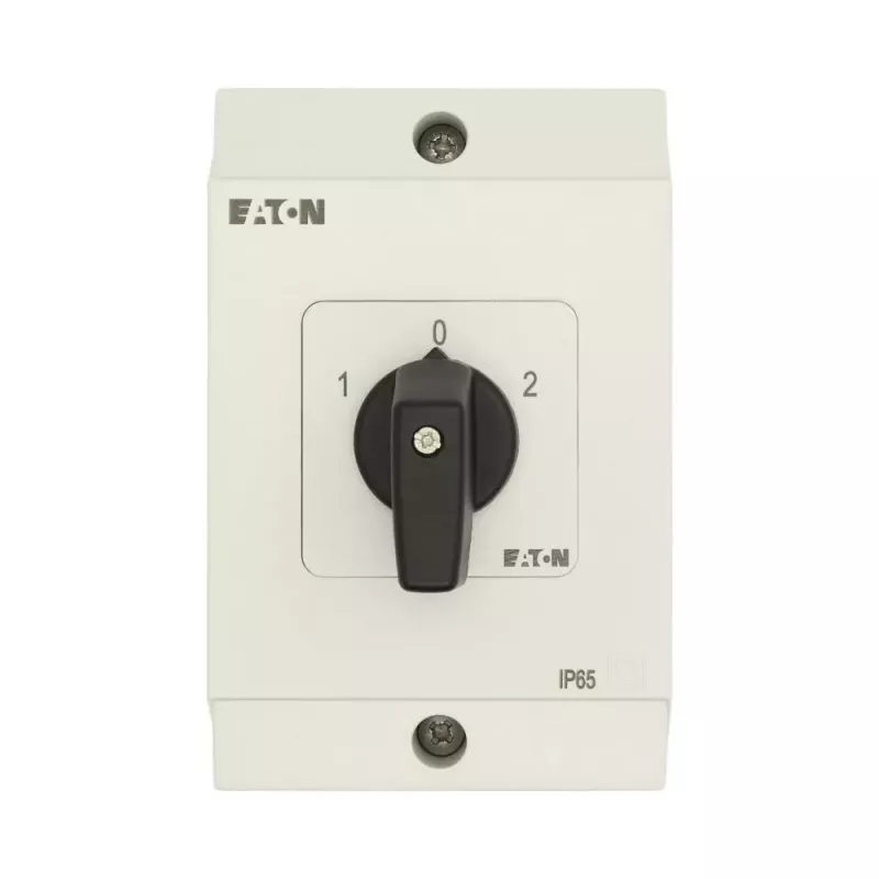 Eaton T0-3-8212/I1 Interruptor de levas tripolar 20 A, 2x60°, gris/negro 207123
