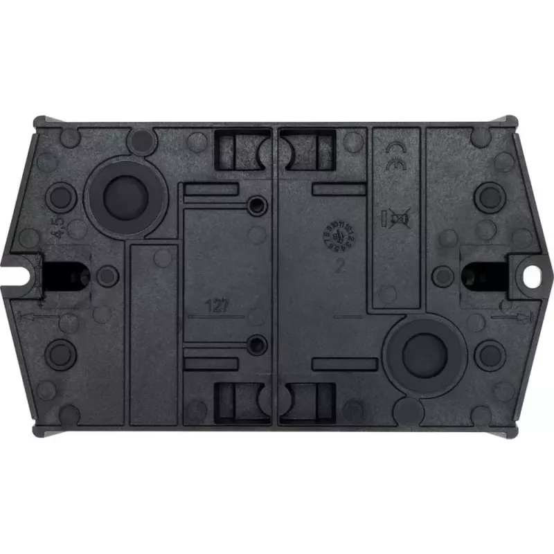 Eaton T0-2-1/I1/SVB-SW interruptor de palanca tripolar, negro/blanco, 207148