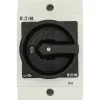 Eaton T0-2-1/I1/SVB-SW interruptor de palanca tripolar, negro/blanco, 207148