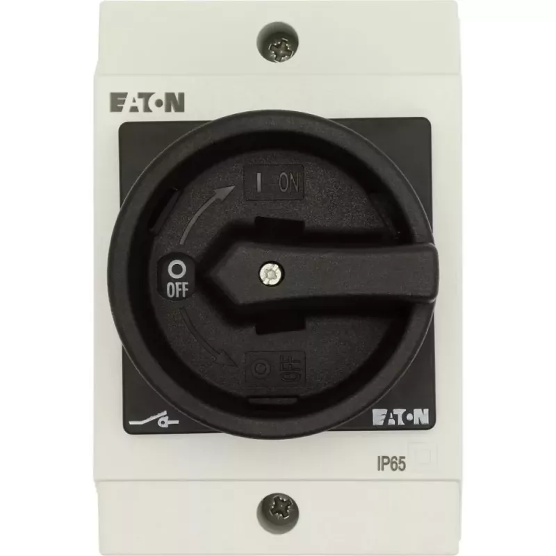 Eaton T0-2-1/I1/SVB-SW interruptor de palanca tripolar, negro/blanco, 207148