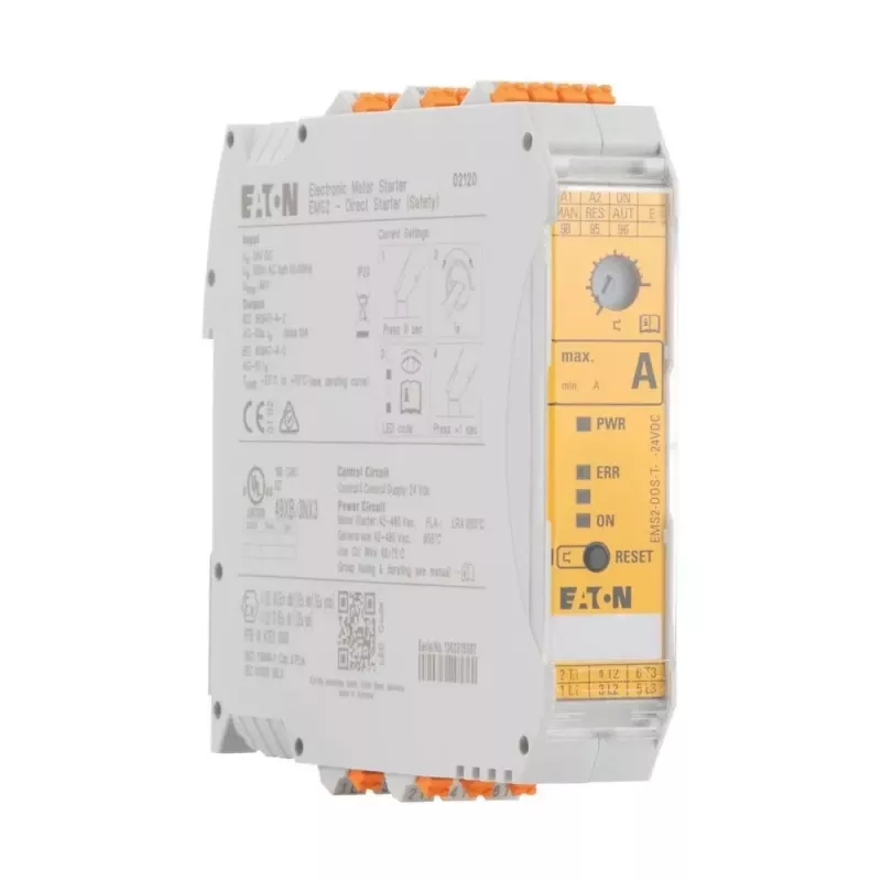 Eaton EMS2-DOS-T-9-24VDC Arrancador directo, 3 kW a 400 V, 9 A, control 24 V DC 192397