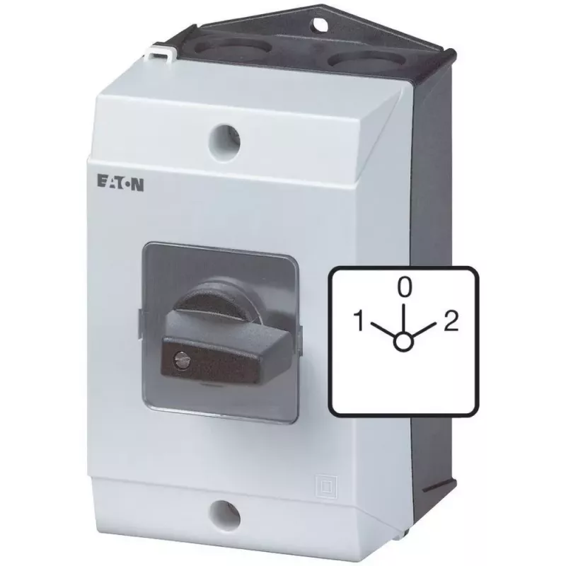 Eaton T3-3-8401/I2 Interruptor de levas tripolar, 32 A, mando giratorio negro 207188