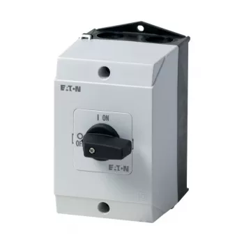 Eaton P1-25/I2 Interruptor principal 3 polos 25 A, palanca negra/blanca, montaje en panel frontal 207299