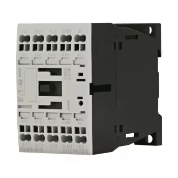 Eaton DILM15-10(24VDC)-PI Contactor de potencia, 3 contactos principales NO, 1 contacto auxiliar NO, bobina 24 V DC, 15 A AC-3, 7,5 kW 199253
