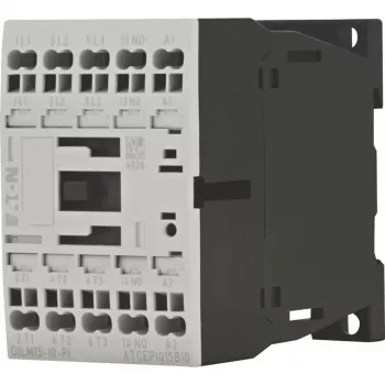 Eaton DILM15-10(24VDC)-PI Contactor de potencia, 3 contactos principales NO, 1 contacto auxiliar NO, bobina 24 V DC, 15 A AC-3, 7,5 kW 199253