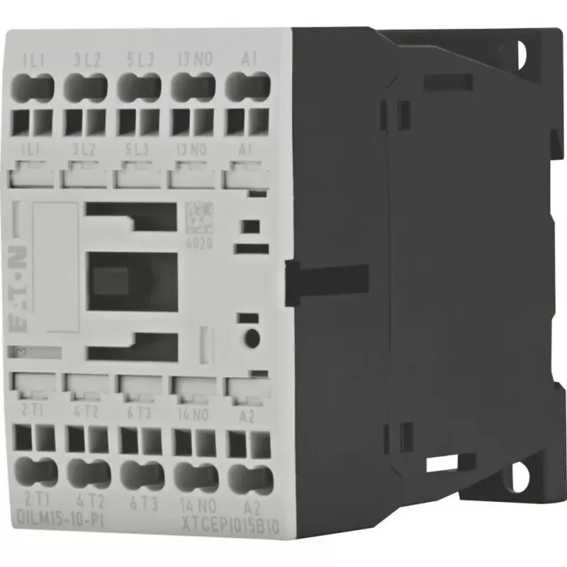 Eaton DILM15-10(24VDC)-PI contactor de potencia, 3 contactos normalmente abiertos, 24 V DC, 170 A 199253