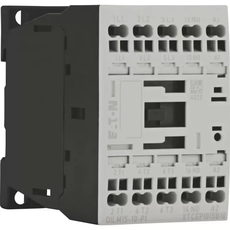 Eaton DILM15-10(24VDC)-PI contactor de potencia, 3 contactos normalmente abiertos, 24 V DC, 170 A 199253