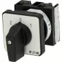 Eaton T0-1-15421/E Interruptor de levas, 1 polo, ON-OFF, 20 A, 690 V AC, palanca, negro, placa frontal 48x48 mm 095806