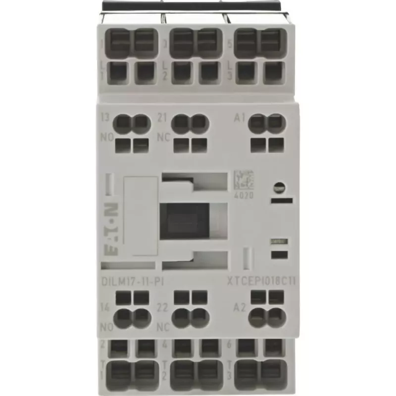 Eaton DILM17-11(RDC24)-PI Contactor de potencia, 3 contactos principales NO, bobina 24 V DC, 17 A 199283