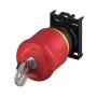 Eaton M22-PVS/K01 pulsador de parada de emergencia, desbloqueo por llave, 1 NC, montaje frontal 216514
