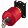 Eaton M22-PVS/K01 pulsador de parada de emergencia, desbloqueo por llave, 1 NC, montaje frontal 216514