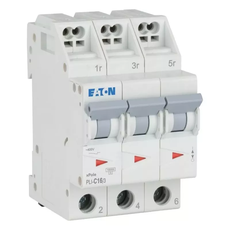 Eaton PLI-C16/3 Interruptor automático tipo C 16A 3 polos 101321