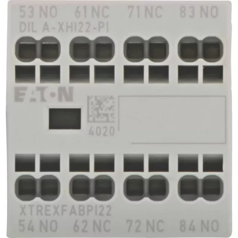 Eaton DILA-XHI22-PI Bloque de contacto auxiliar, 2NO+2NC, 4A, montaje frontal 199319