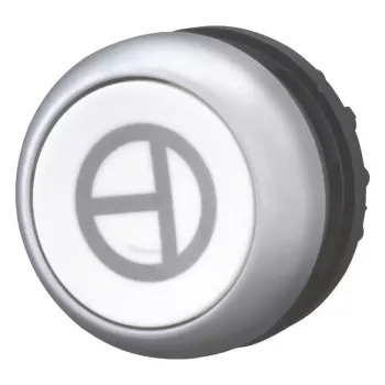 Eaton M22-D-W-X11 Accionador de pulsador, blanco, anillo frontal de plástico, 22,5 mm, pulsante 101673