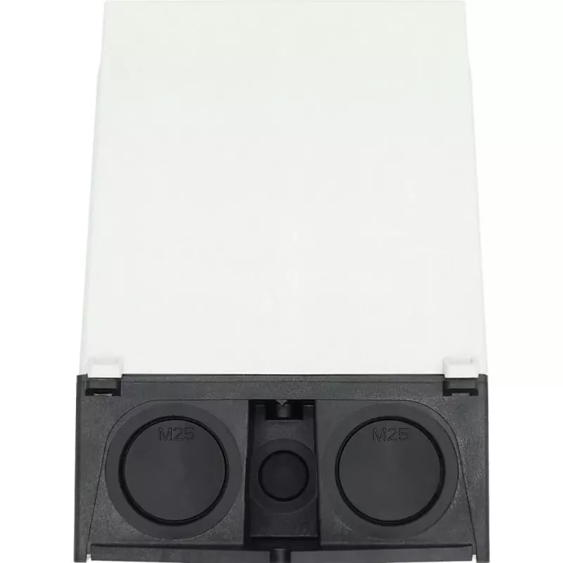 Eaton CI-K Carcasa vacía para montaje en carril DIN, 100 x 160 x 145 mm, gris claro (RAL 7035), tapa negra (RAL 9005) 206883