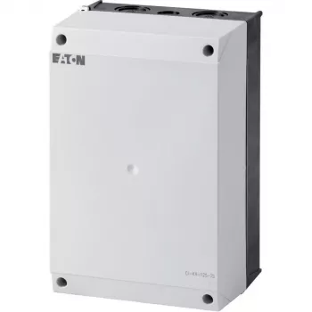 Eaton Carcasa con brida abajo negra/arriba blanca 160 x 240 mm PC IP65 con carril DIN (CI-K 4-125-TS)