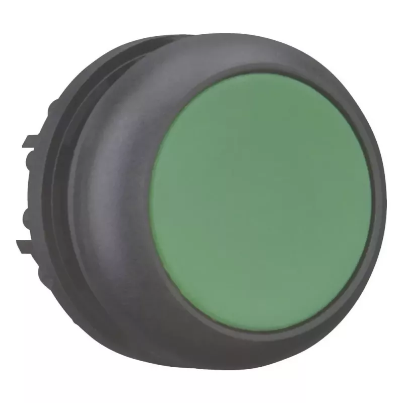 Eaton M22S-D-G pulsador, verde/negro, plástico, IP66/IP67/IP69 216597