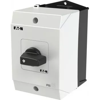 Eaton T0-3-8401/I1 Interruptor de levas 3 polos, 20 A, palanca negra, montaje en panel frontal 207132
