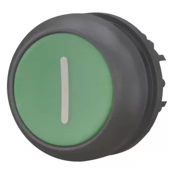 Eaton M22S-D-G-X1 Pulsador plano, verde, 22,5 mm, momentáneo, IP66/IP67/IP69K 216608