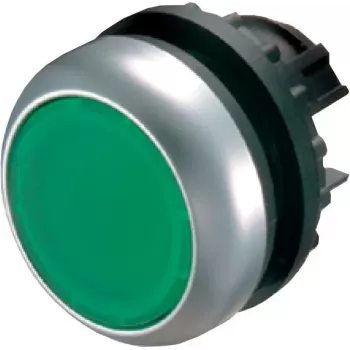 Eaton M22-DR-G Accionador de pulsador, enrasado, verde, 22,5 mm 216619-GN