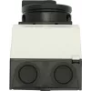 Eaton T0-1-102/I1/SVB-SW Interruptor principal 2 polos, 20 A, 690 V AC, empuñadura negra, placa frontal blanca 207144