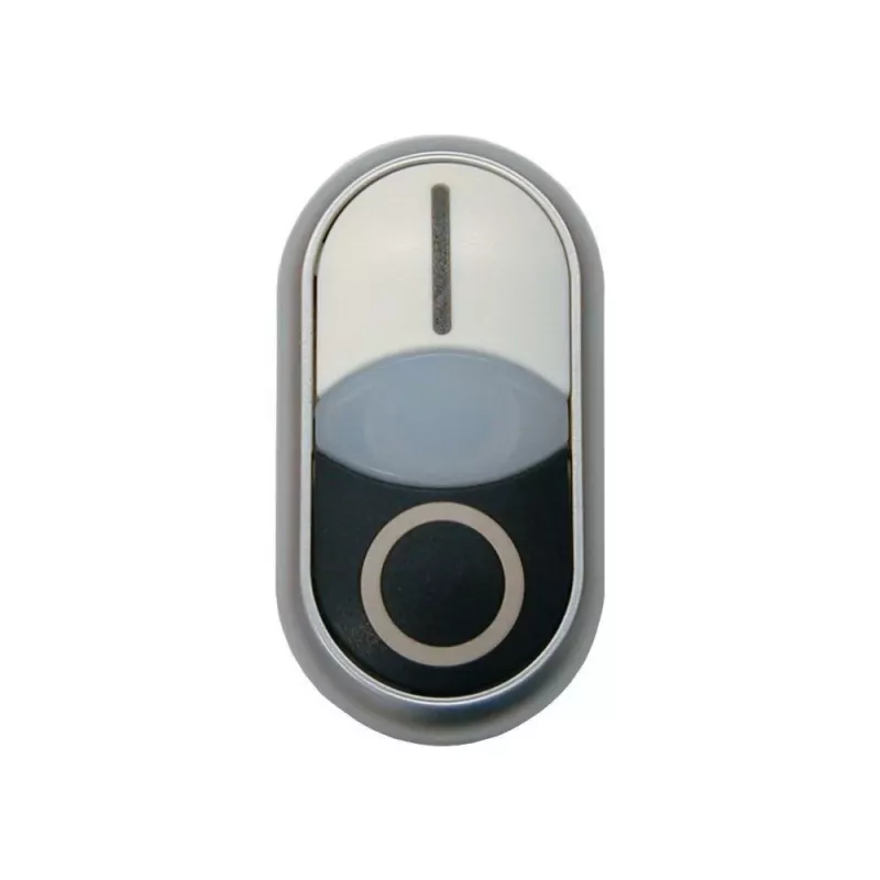 Eaton M22S-DDL-W accionamiento de doble pulsador, luminoso, blanco 216707