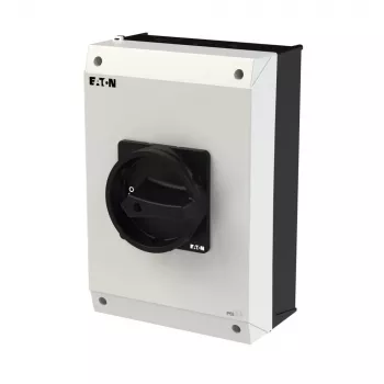 Eaton P3-63/I4/SVB-SW/HI11 interruptor principal de 3 polos 63A, montaje en superficie, IP65, negro/gris 207345