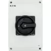 Eaton P3-63/I4/SVB-SW/HI11 interruptor giratorio, de 3 polos, negro/blanco 207345