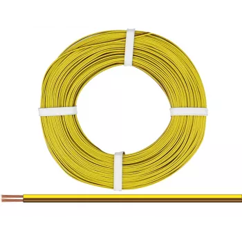 Donau Elektronik 218-38-25 cable flexible 2 x 0,14 mm² marrón, amarillo 25 m