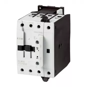 Eaton DILMP63 contactor de potencia, 3 polos, 63 A, bobina 230 V AC 50 Hz / 240 V AC 60 Hz, 1 NA + 1 NC, IP00 109855