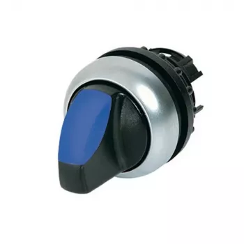 Eaton M22-WRLK-B accionamiento de selector luminoso, botón giratorio, 2 posiciones, enclavado, negro