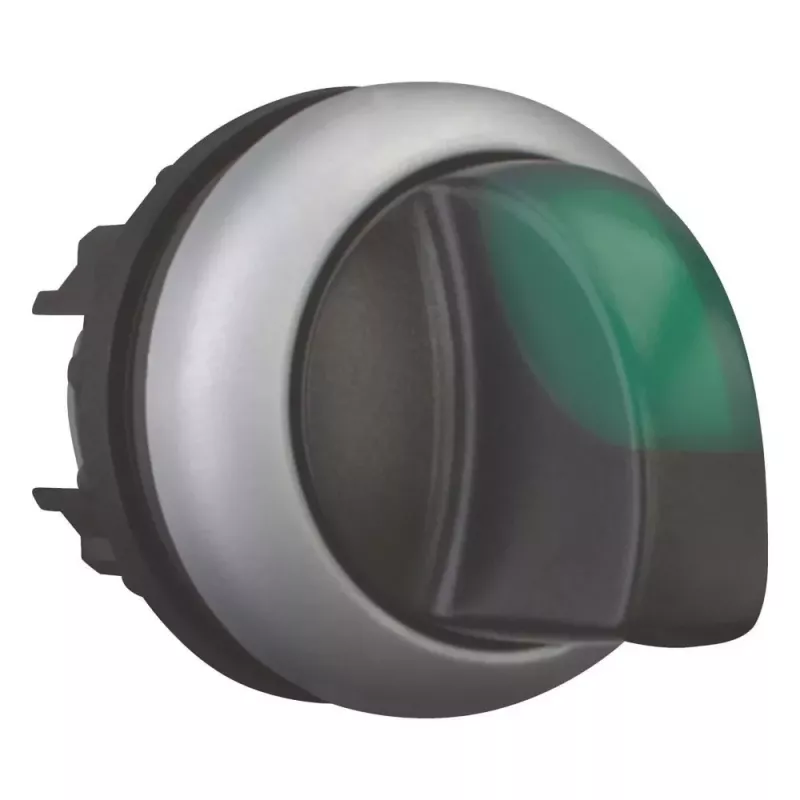 Eaton M22-WLK3-G interruptor de palanca, negro/verde/plata 216837